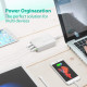  RAVPower 60W 12A 6-Port USB Desktop Charging Station with iSmart Technology White (RP-PC028WH)